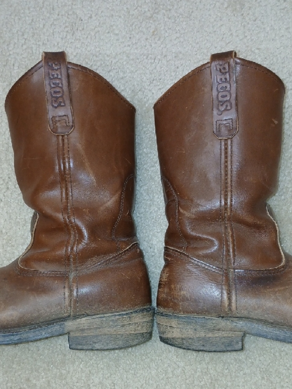 Red Wing Shoes Pecos Brown Leather Pull-On Boots Mens 8.5 D - Picture 6 of 8